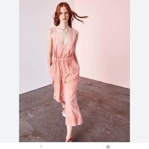 ULLA JOHNSON pink jumpsuit size 8